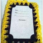 crochet hang tag