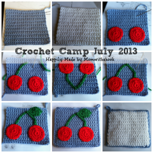 cherry pot holder crochet camp