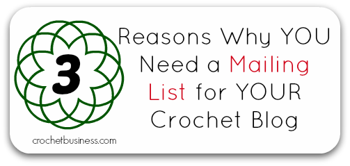 crochet blog needs mailing list