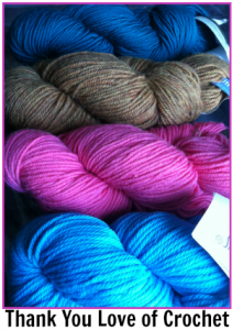 Lovely Yarn gifted by love of crochet via crochetbusiness.com