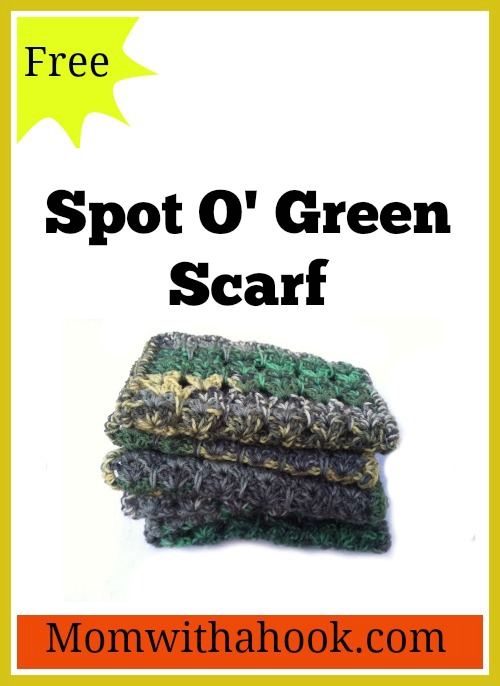 Spot o Green Crochet Scarf Pattern on Crochetbusiness.com