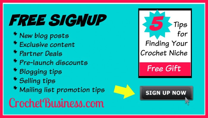 Crochet Business Ezine Signup on CrochetBusiness.com